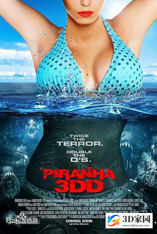 3D电影《食人鱼3D续集》左右分屏格式 中文高清蓝光 网盘下载-知途3D电影资源网