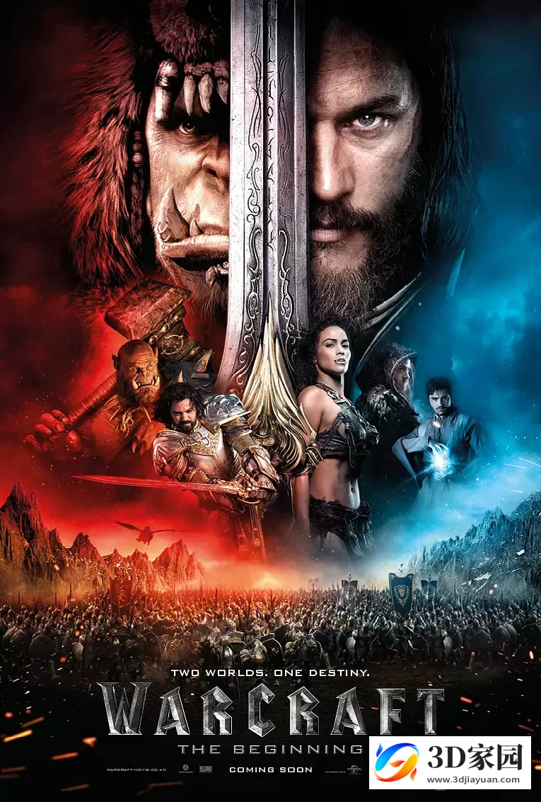 3D电影《魔兽》左右格式3D版 4K高清蓝光原盘 下载-知途3D电影资源网