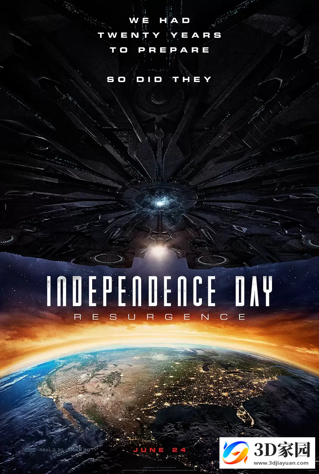 3D电影《独立日2卷土重来》左右格式3D版 网盘迅雷BT下载-知途3D电影资源网