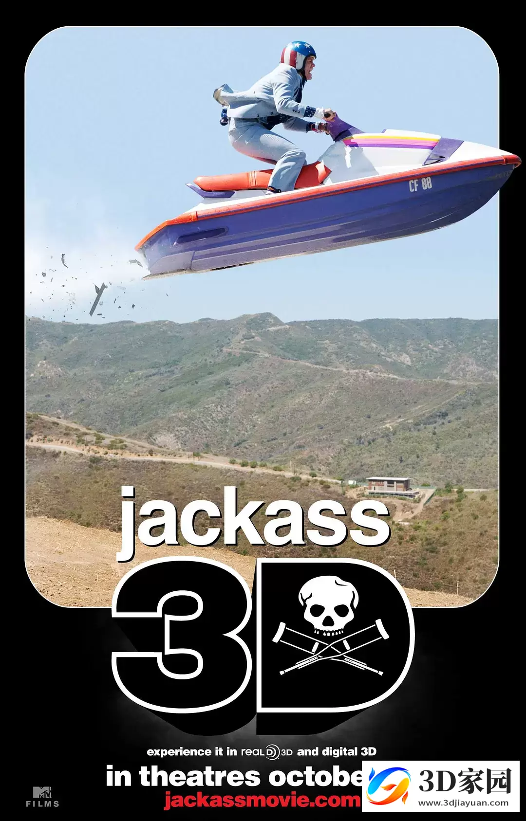 3D喜剧《蠢蛋搞怪秀3D》jackass3D版 左右格式 网盘下载-知途3D电影资源网