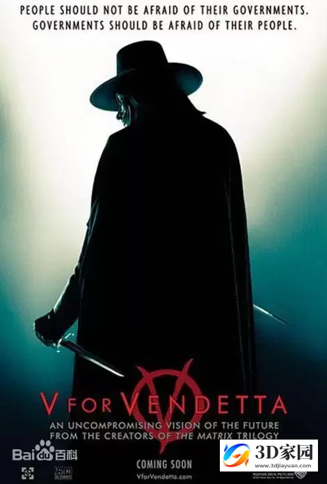 3D电影《V字仇杀队》左右分屏版3D电影 高清 网盘下载 VR电影-知途3D电影资源网
